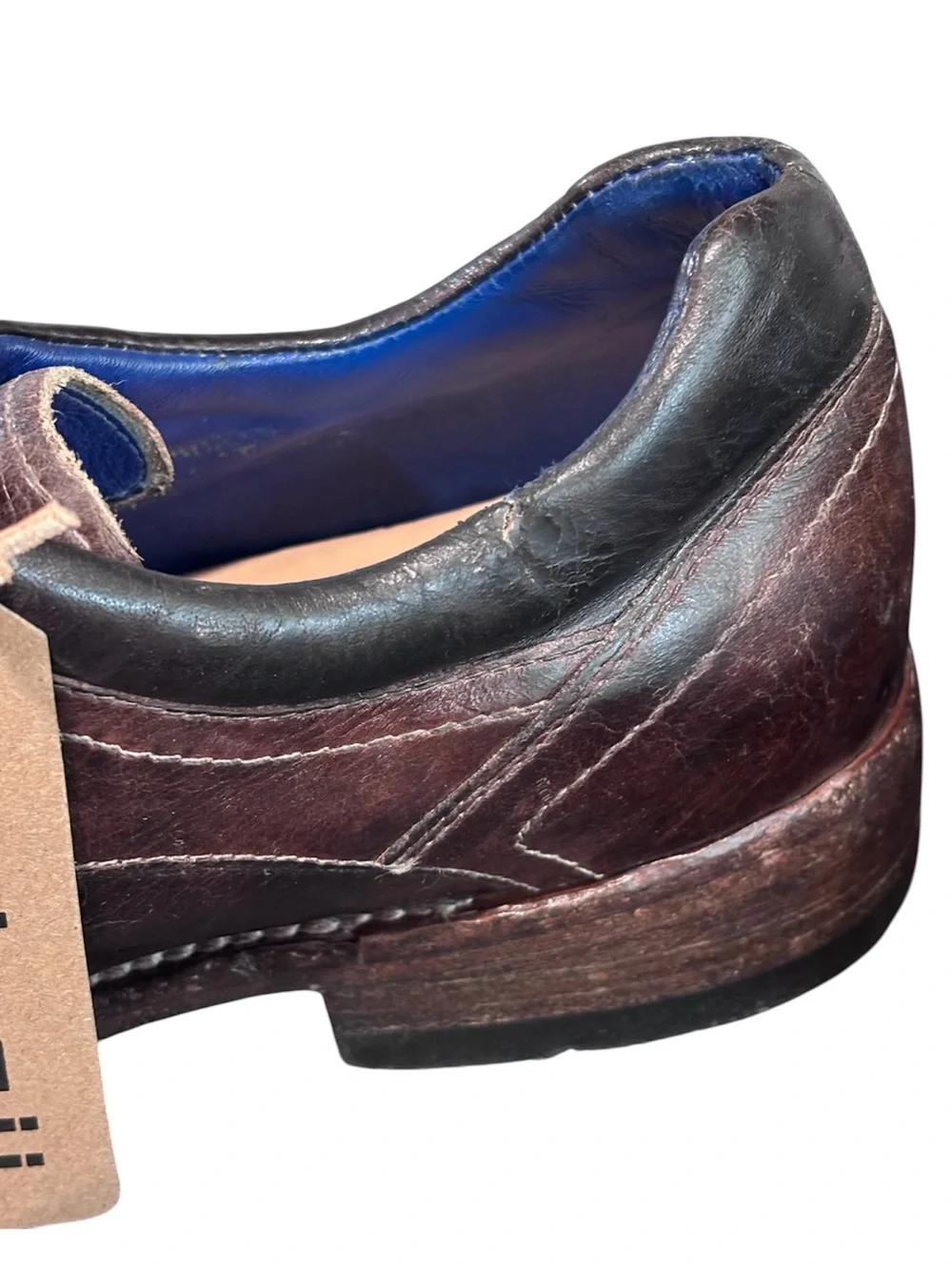 BedStu Fierce Teak Black Rustic TML distressed Leather Dress Shoes Mens Size 12